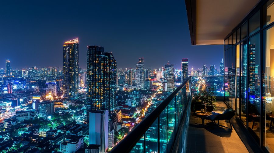 夜景眺望